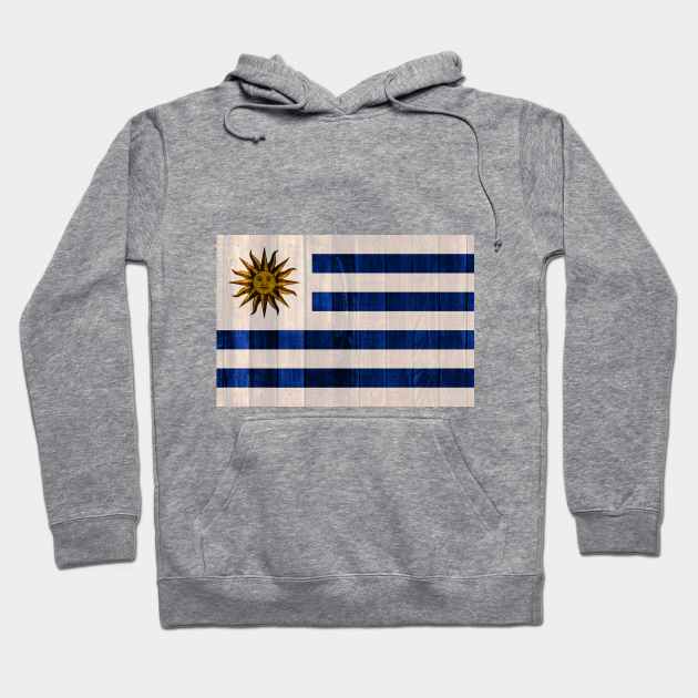 Flag of Uruguay - Wood Hoodie by DrPen